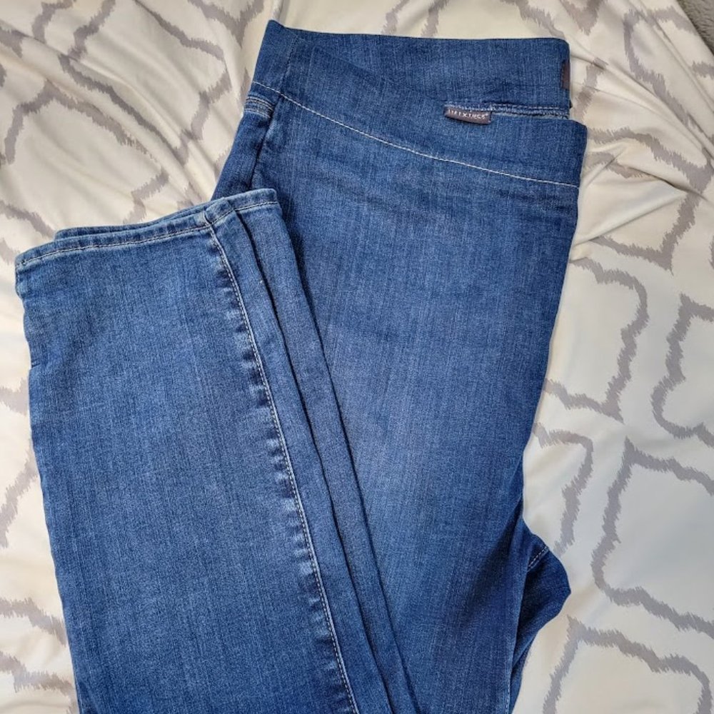 NYDJ Pull on Womens Lift Tuck Denim Blue Jeans Size 18